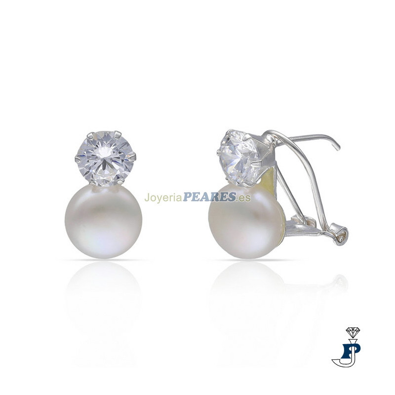 Pendientes 'tu y yo' Plata de 1ª Ley. - 117.AG1780
