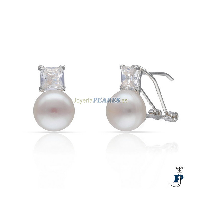 Pendientes 'tu y yo' Plata de 1ª Ley. - 117.AG1781