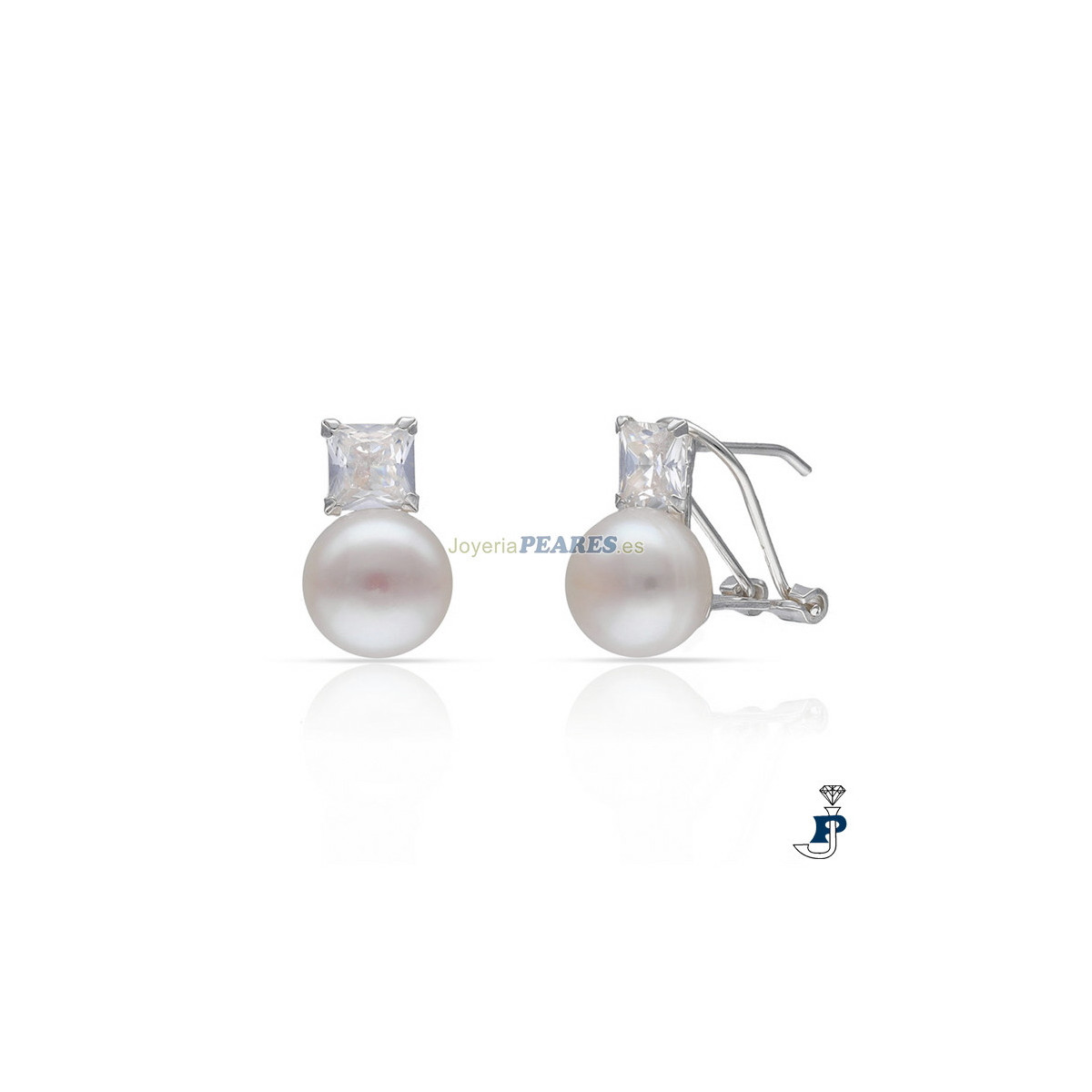 Pendientes 'tu y yo' Plata de 1ª Ley. - 117.AG1781