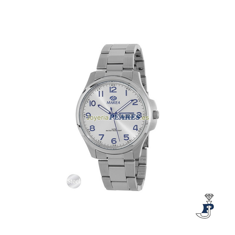 Reloj MAREA de acero clásico. - B36195/2