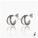 Pendientes en plata 1º ley con rutenio - 185.135044