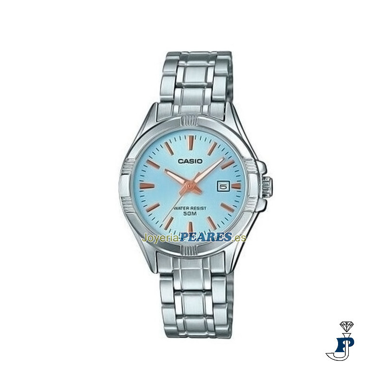 Reloj Casio analógico con calendario. - LTP-1308D-2AVD