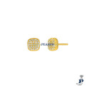 Pendientes de MAREA fabricados en Plata de 1ª Ley bañados en oro 18k - D03801/BG