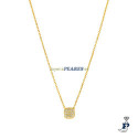 Gargantilla de MAREA fabricada en Plata de 1ª Ley, bañada en oro 18k - D03807/BD