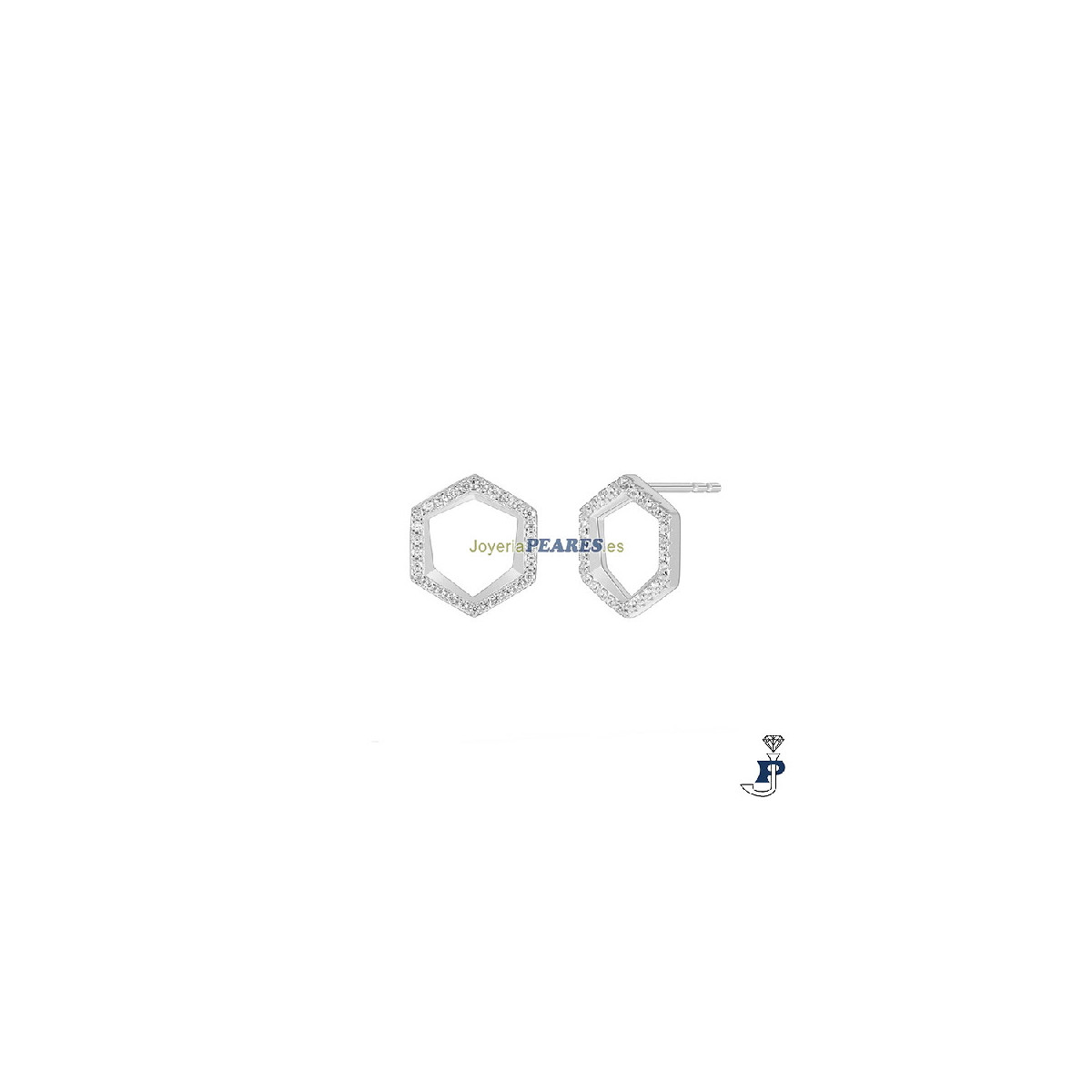 Pendientes de MAREA fabricados en Plata de 1ª Ley (925 mls) rodiada - D04101/AC