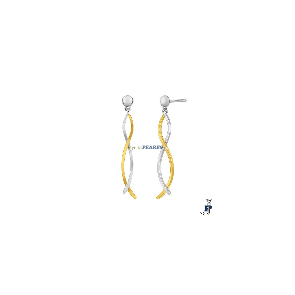 Pendientes de MAREA fabricados en Plata de 1ª Ley. - D04101/AN