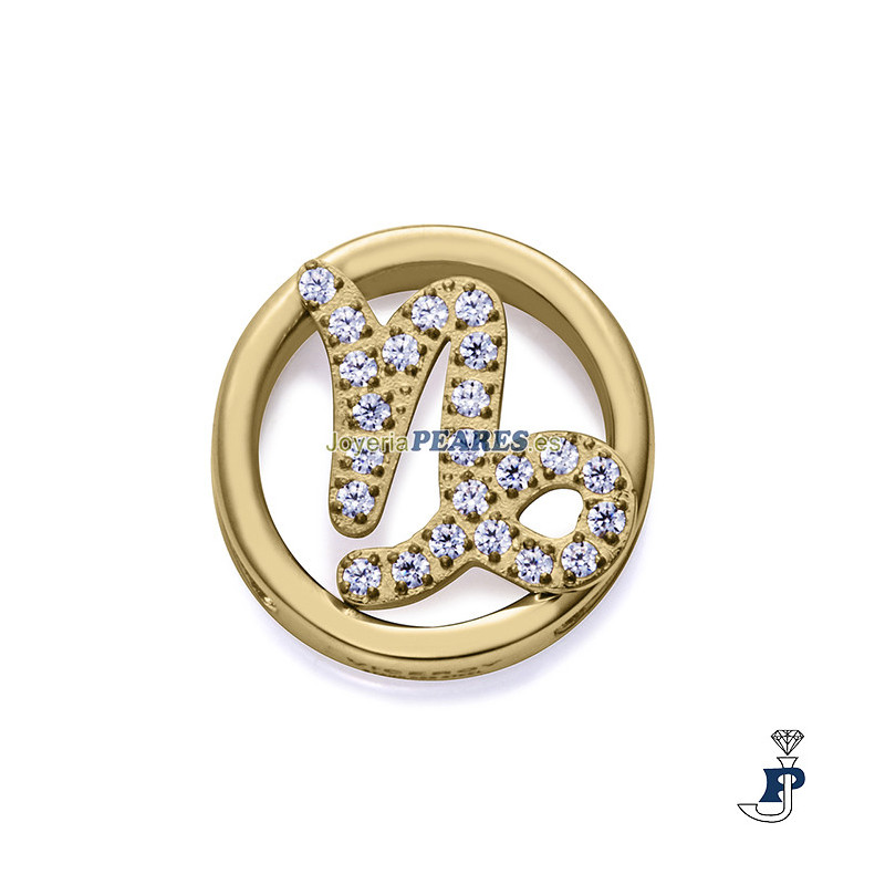 Motivo horóscopo para montar en pulsera personalizable  de VICEROY fabricada en acero con un baño de Oro. - 14271M01012C
