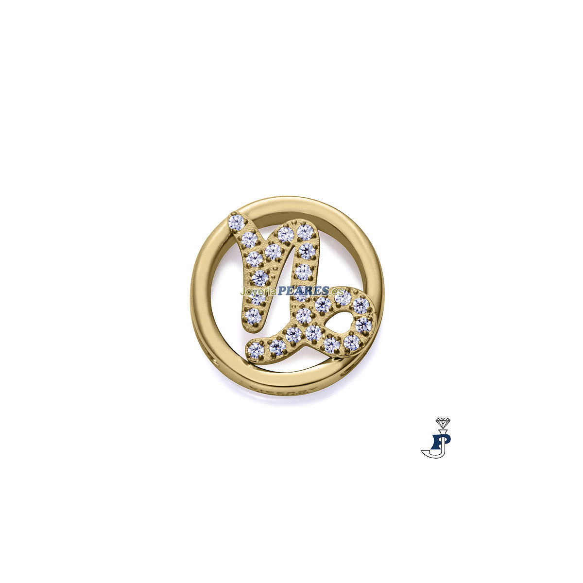 Motivo horóscopo para montar en pulsera personalizable  de VICEROY fabricada en acero con un baño de Oro. - 14271M01012C Motivo horóscopo para montar en pulsera personalizable  de VICEROY fabricada en acero con un baño de Oro. - 14271M01012C