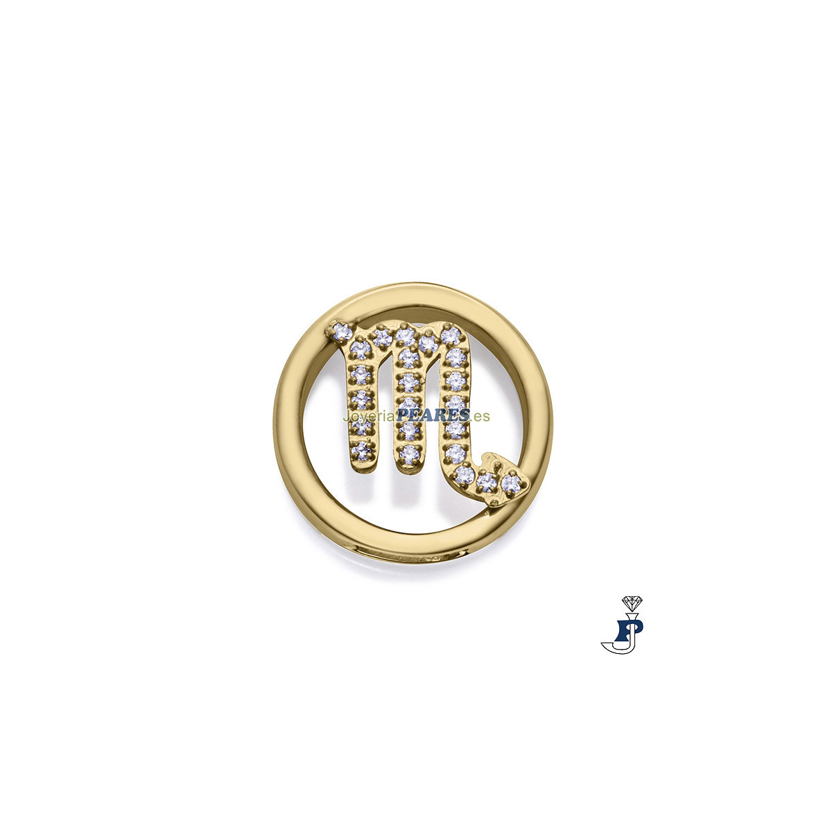 Motivo horóscopo para montar en pulsera personalizable  de VICEROY fabricada en acero con un baño de Oro. - 14271M01012E Motivo horóscopo para montar en pulsera personalizable  de VICEROY fabricada en acero con un baño de Oro. - 14271M01012E