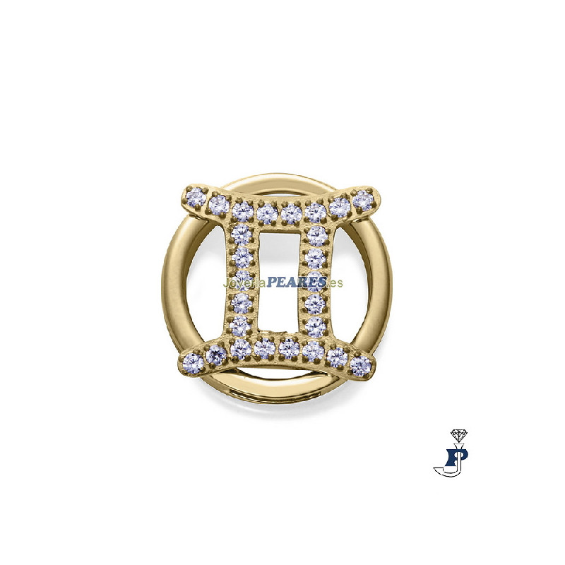 Motivo horóscopo para montar en pulsera personalizable  de VICEROY fabricada en acero con un baño de Oro. - 14271M01012G