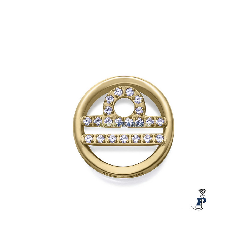 Motivo horóscopo para montar en pulsera personalizable  de VICEROY fabricada en acero con un baño de Oro. - 14271M01012L