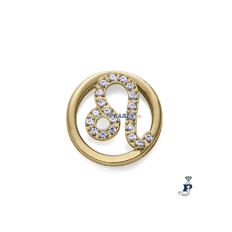 Motivo horóscopo para montar en pulsera personalizable  de VICEROY fabricada en acero con un baño de Oro. - 14271M01012LE