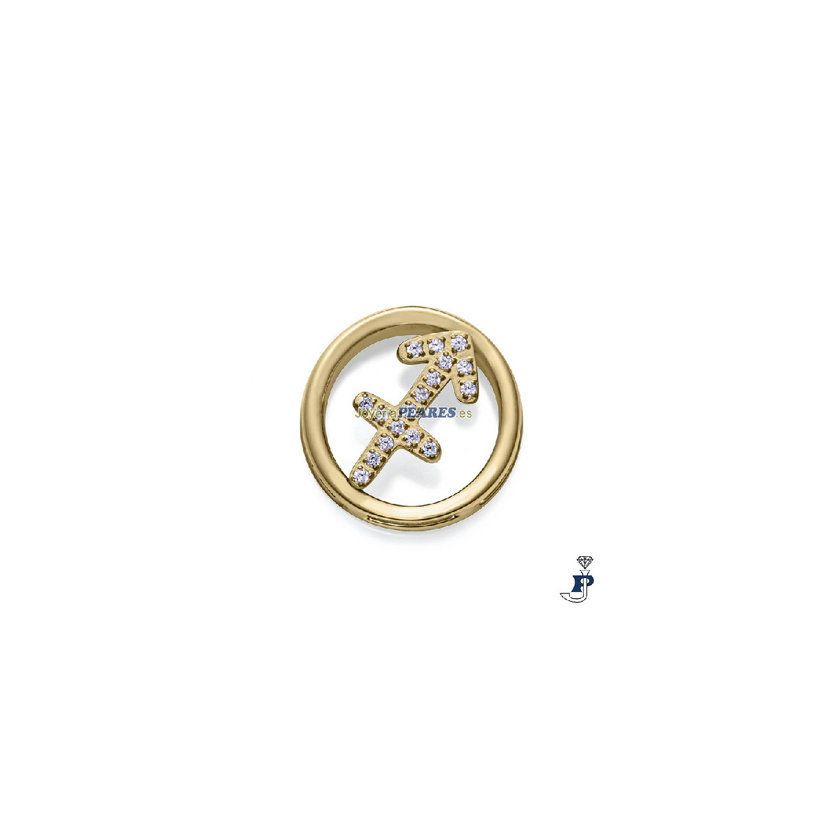 Motivo horóscopo para montar en pulsera personalizable  de VICEROY fabricada en acero con un baño de Oro. - 14271M01012S Motivo horóscopo para montar en pulsera personalizable  de VICEROY fabricada en acero con un baño de Oro. - 14271M01012S