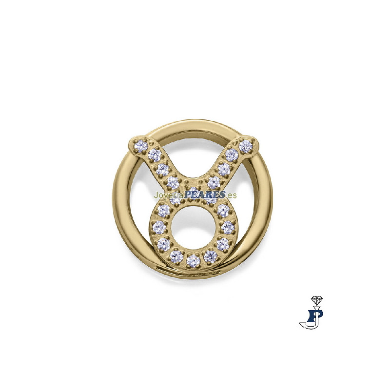 Motivo horóscopo para montar en pulsera personalizable  de VICEROY fabricada en acero con un baño de Oro. - 14271M01012T