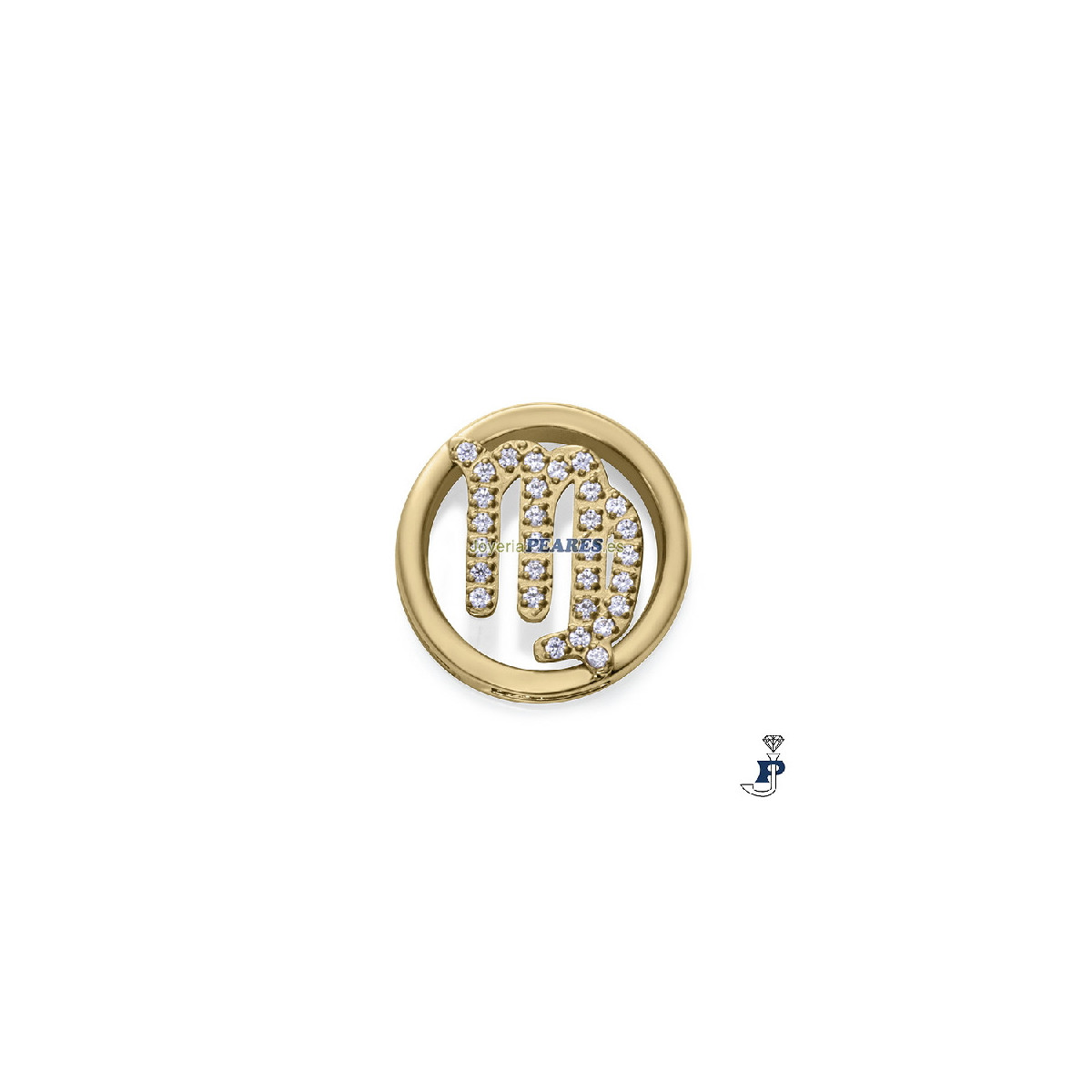 Motivo horóscopo para montar en pulsera personalizable  de VICEROY fabricada en acero con un baño de Oro. - 14271M01012V Motivo horóscopo para montar en pulsera personalizable  de VICEROY fabricada en acero con un baño de Oro. - 14271M01012V