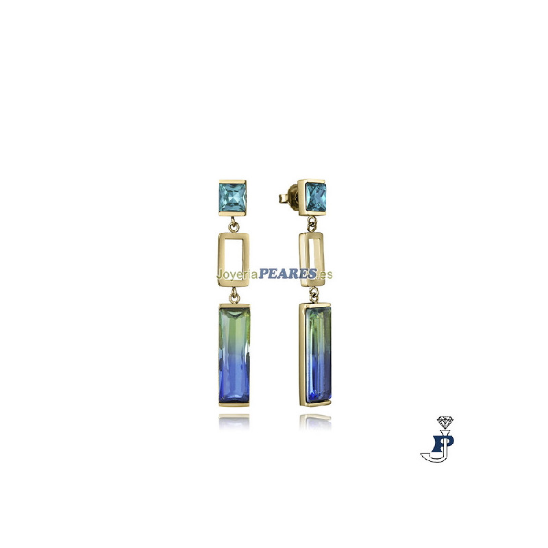 Pendientes de VICEROY fabricados en acero con IP dorado - 14324E01012