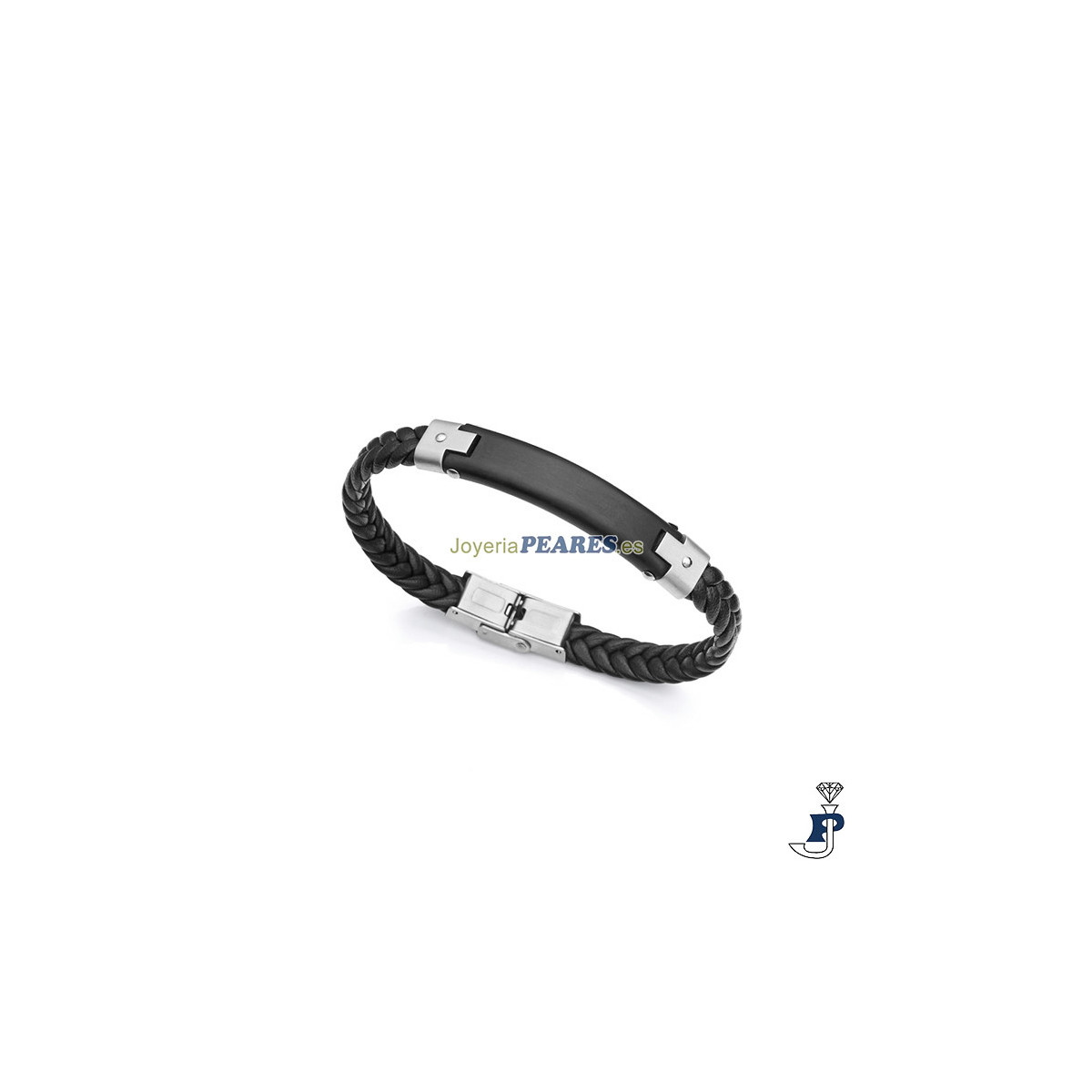 Pulsera de VICEROY en cuero y acero para hombre. - 1485P01010 Pulsera de VICEROY en cuero y acero para hombre. - 1485P01010