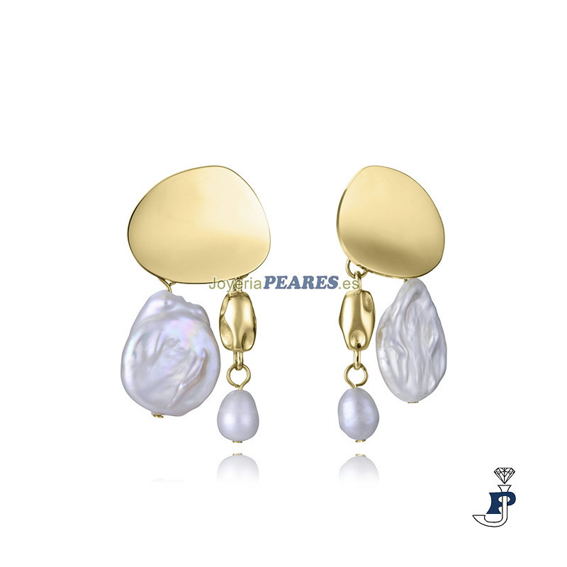 Pendientes de VICEROY fabricados en acero con baño de Oro. - 15187E01012