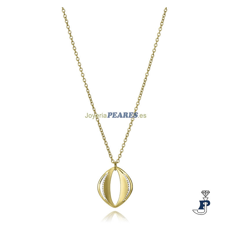 Collar de VICEROY en acero IP dorado. - 15191C01012