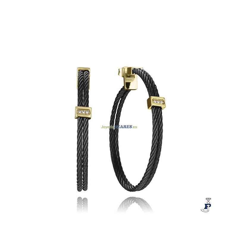 Pendiente de acero chapado en forma de aro - 15194E01010