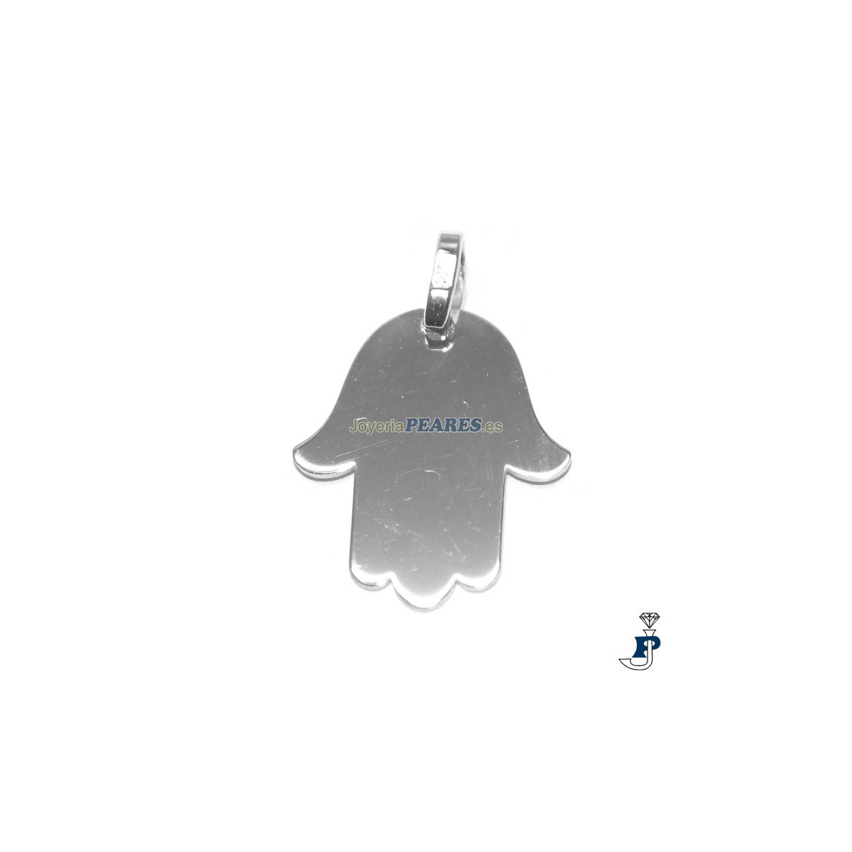 Colgante de la Mano de Fátima fabricada en Plata de 1ª Ley (925 mls). - 8.CG-2607