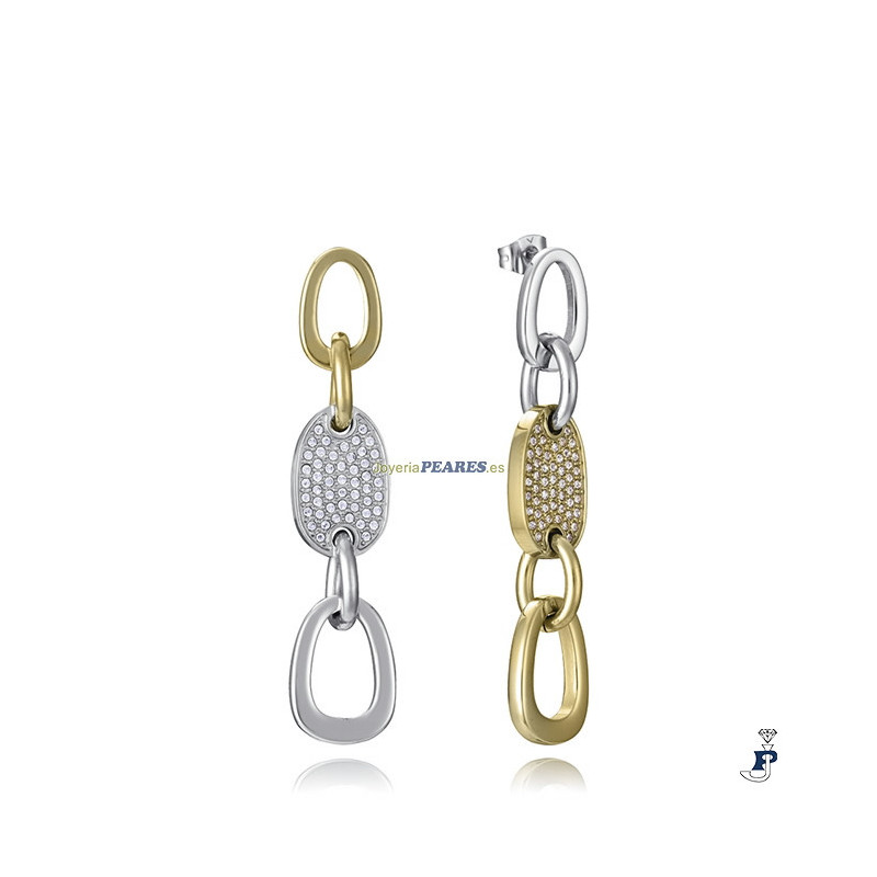 Pendientes de VICEROY fabricados  en acero con baño de Oro. - 75408E01012