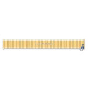 Correa extensible de acero dorada para reloj. - EG5001/14