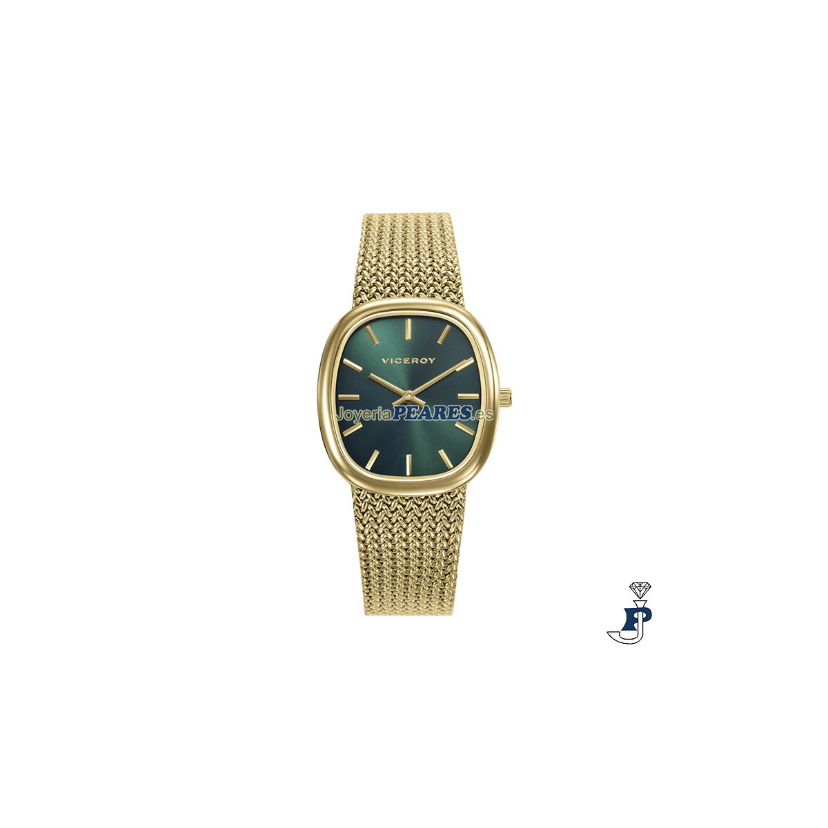 Reloj VICEROY para mujer de malla milanesa dorado. - 401312-17