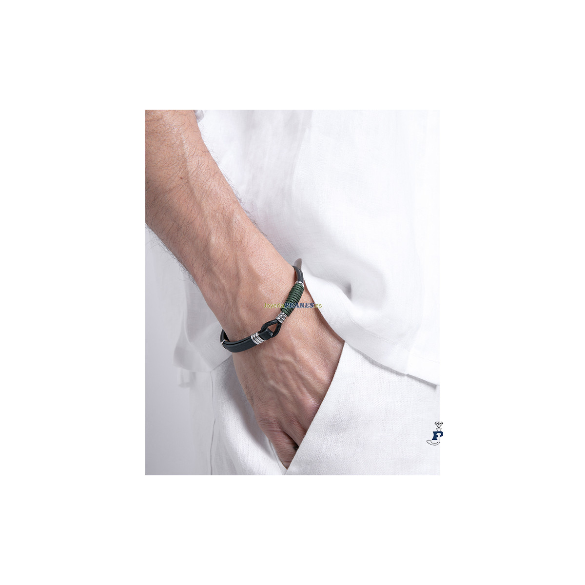 Pulsera VICEROY FASHION en cuero para hombre. - 14117P01010