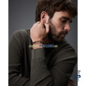 Pulsera cuero y acero para hombre VICEROY. - 14333P01011
