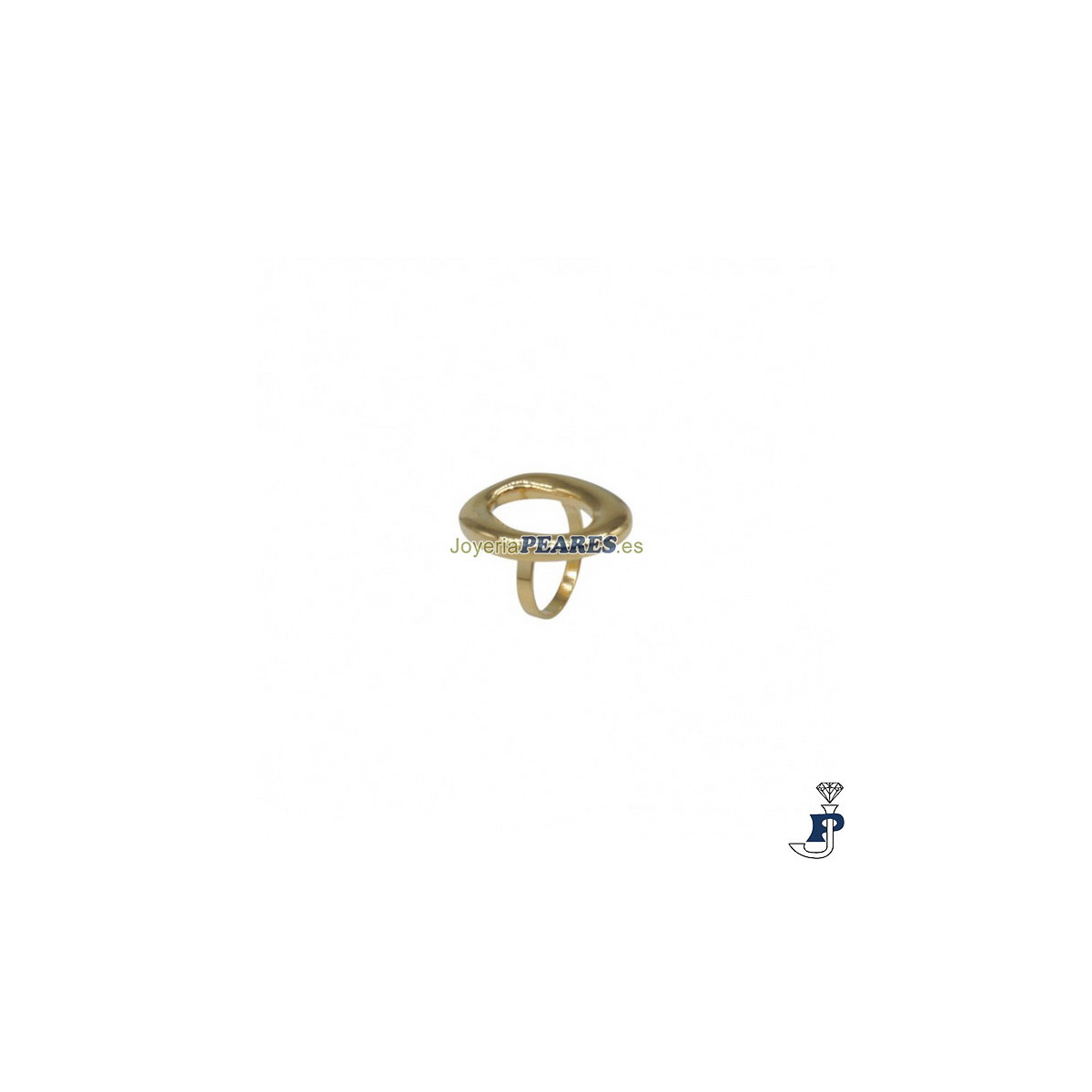 Sortija IVOIRE fabricados en acero con baño de oro. - Z2016717/D