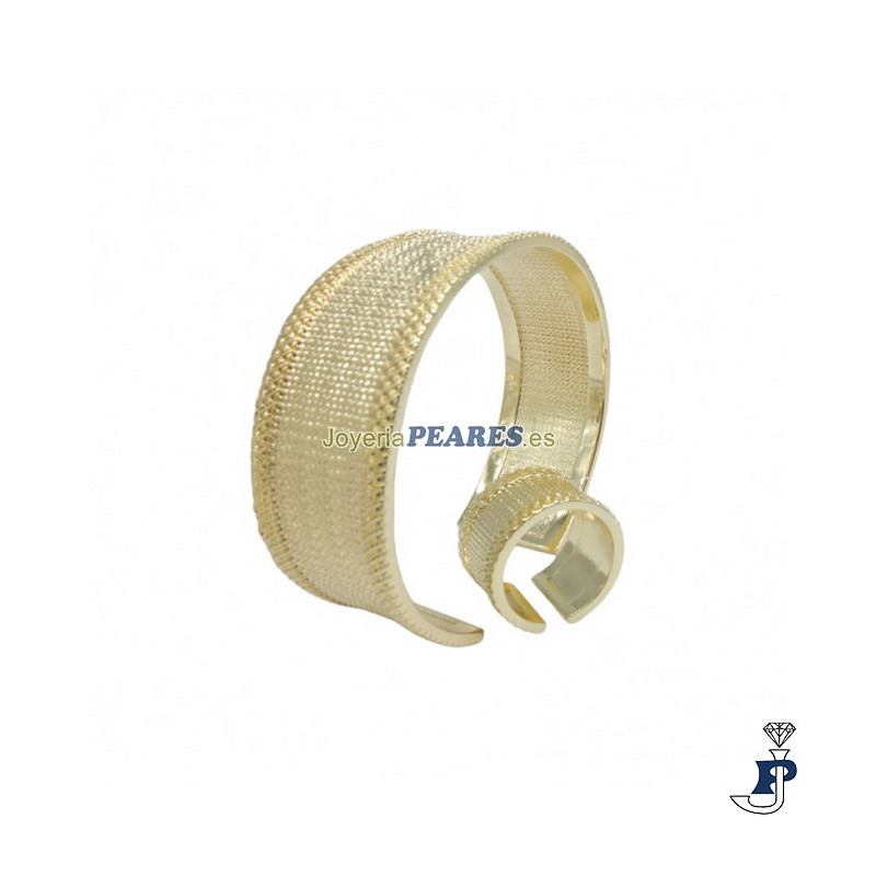 Pulsera y anillo de IVOIRE fabricada en metal con un baño de Oro.. - Z2016593/D