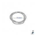 Pulsera triple de cirstales transparente de IVOIRE - Z2016741/B