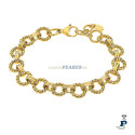 Pulsera Acero con baño de oro de LOTUS. - LS2580/2/2