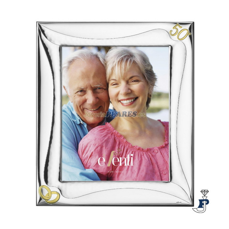 Portafotos Plata de 1ª Ley bilaminada 50 Anivesario. - 188.EV9320/18C