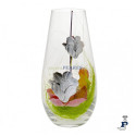 Florero de cristral con flores. - 188.GA3175