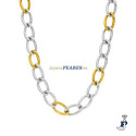 Collar de MAREA fabricados en acero con un baño Oro de 1ª Ley. - C03107/AC