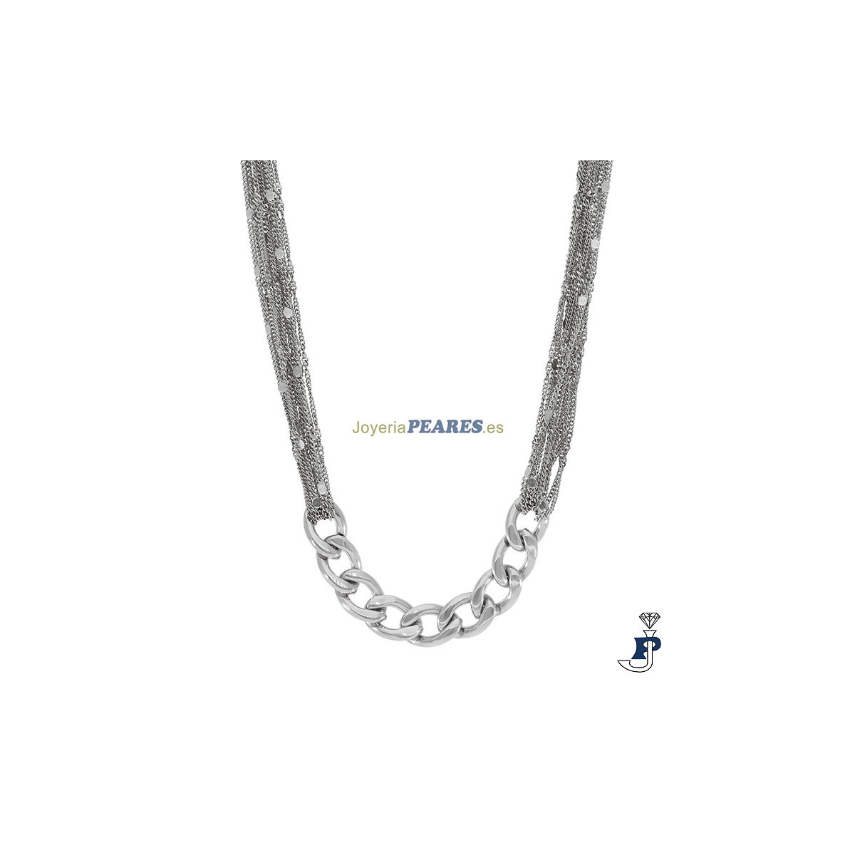 Collar de MAREA fabricados en acero con un baño Oro de 1ª Ley. - C03107/AD