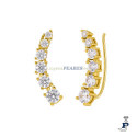Pendientes MAREA trepadores en Plata de 1ª Ley con un baño de Oro de 1ª Ley. - D02501/BD