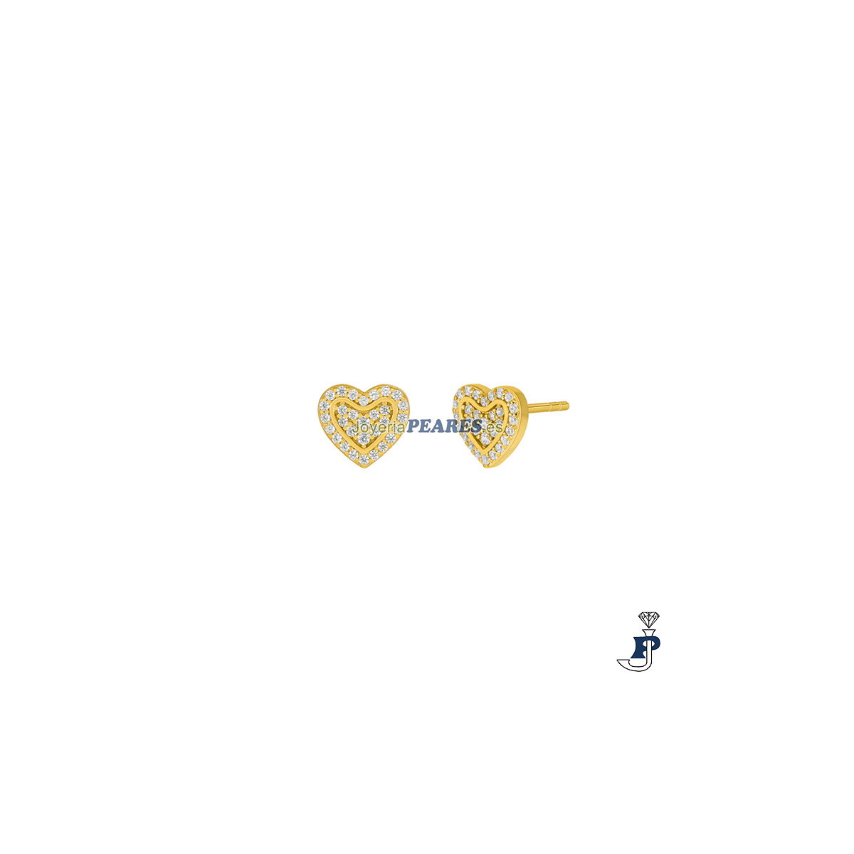 Pendientes de MAREA fabricados en Plata de 1ª Ley con un baño de Oro de 1ª Ley - D02901/AW