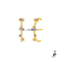 Pendientes de MAREA fabricados en Plata de 1ª Ley con un baño de Oro de 1ª Ley - D03101/AM