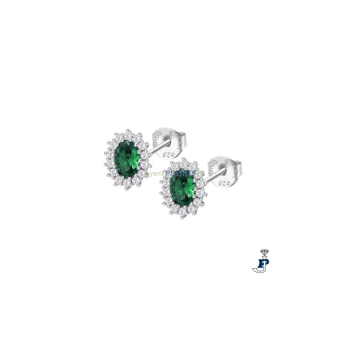 Pendientes fabricados en Plata 1ª Ley de LOTUS SILVER. - LP3459-4/3