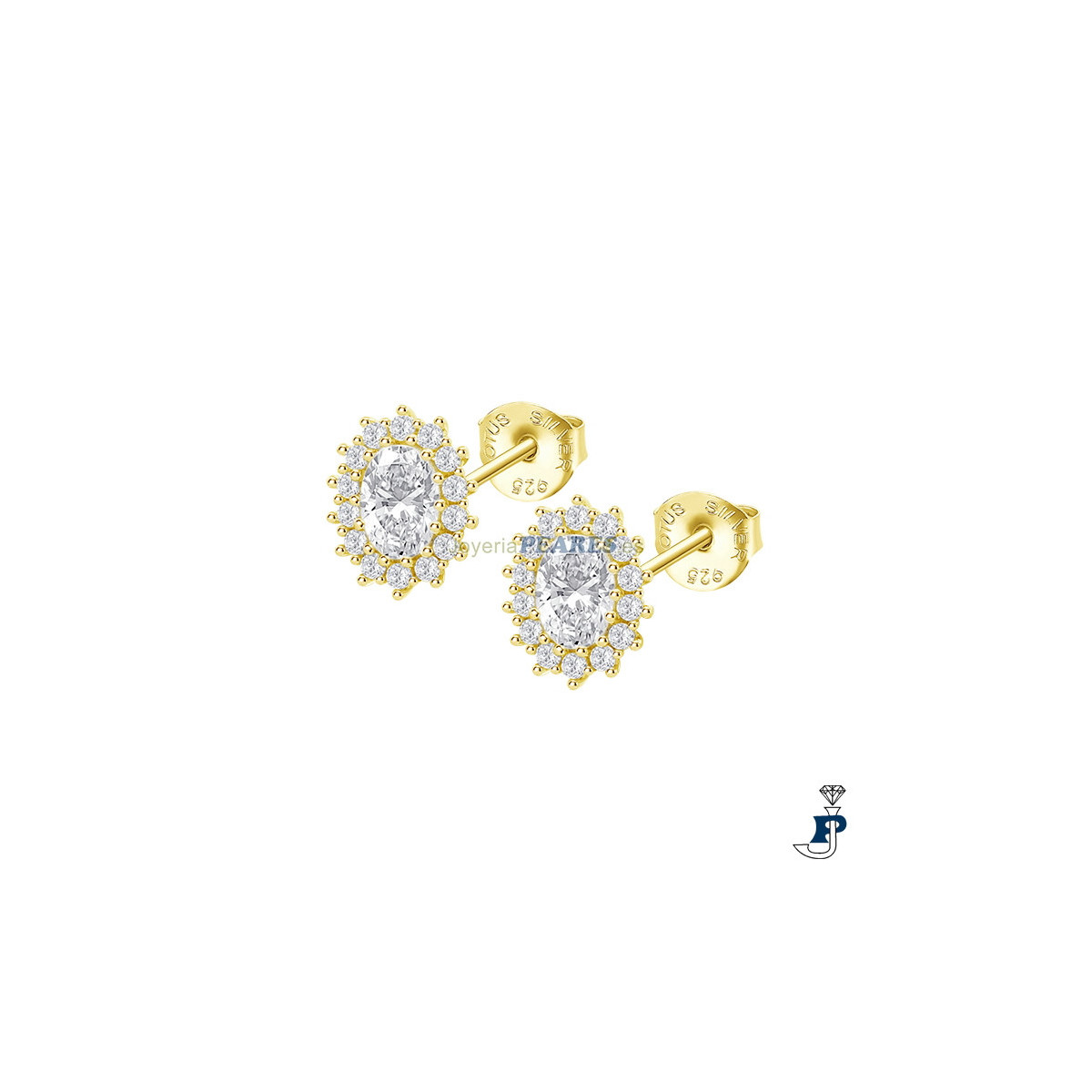 Pendientes fabricados en Plata 1ª Ley de LOTUS SILVER. - LP3459-4/7