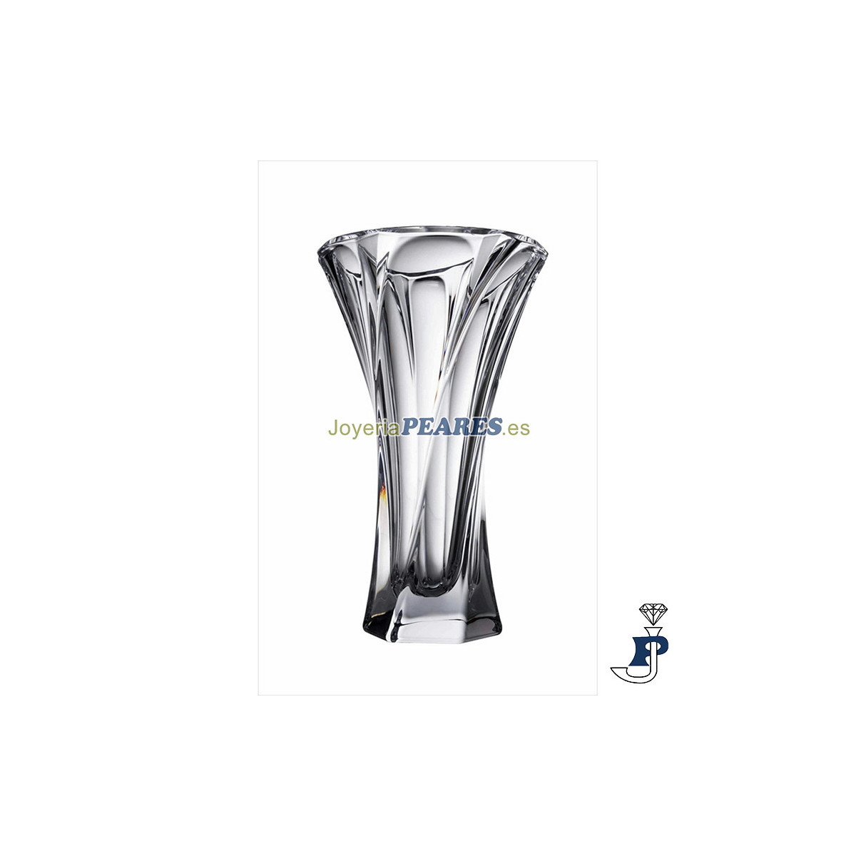 Florero de cristral transparente. - 188.GA3282