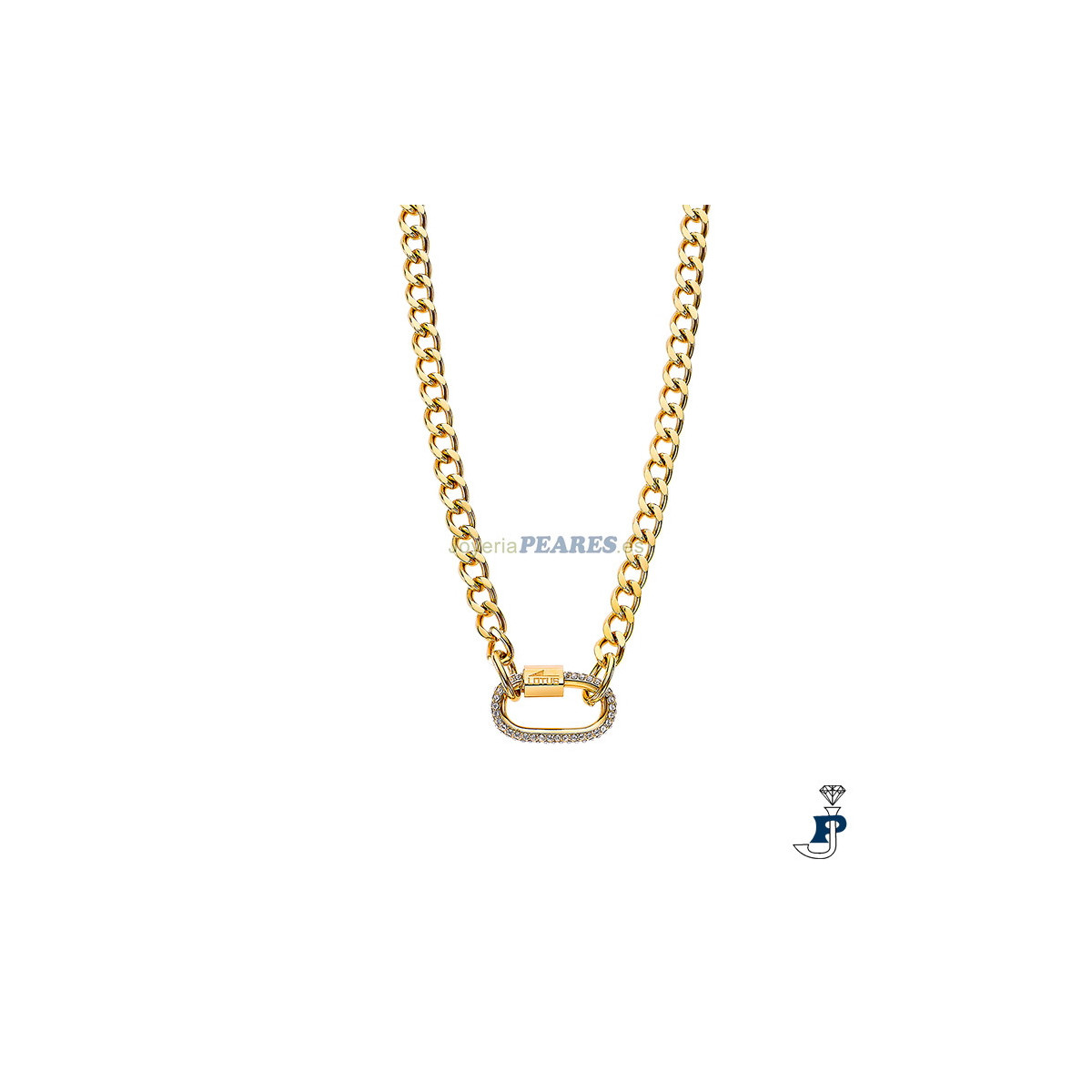 Collar de LOTUS STYLE de acero chapado en oro. - LS2338/1/2
