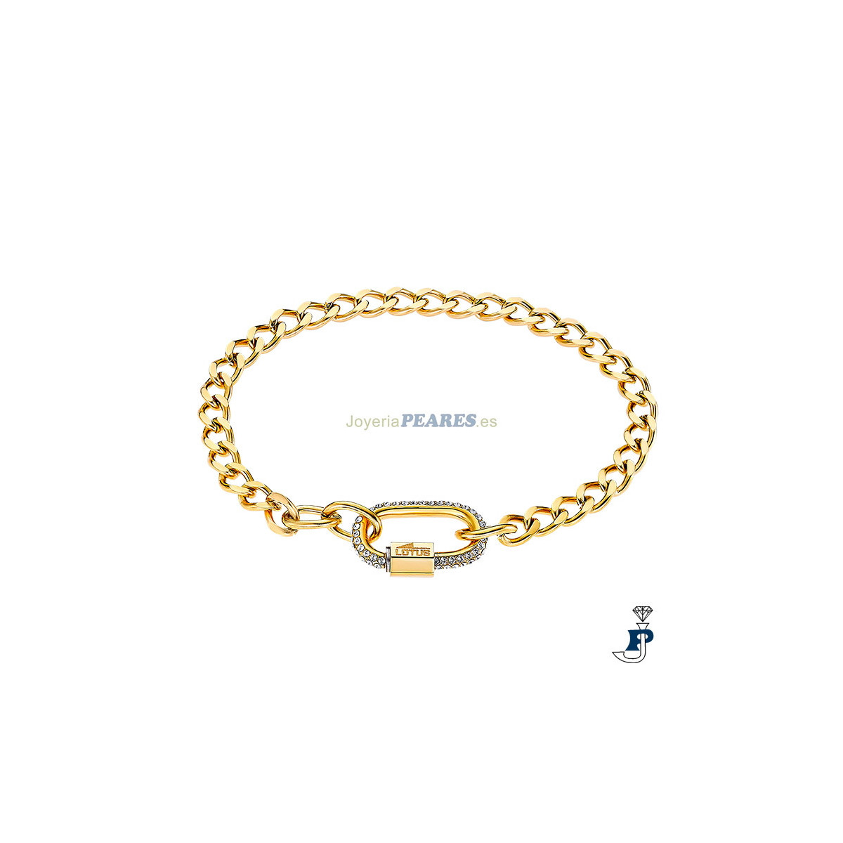 Pulsera de LOTUS STYLE de acero chapado en oro. - LS2338/2/2