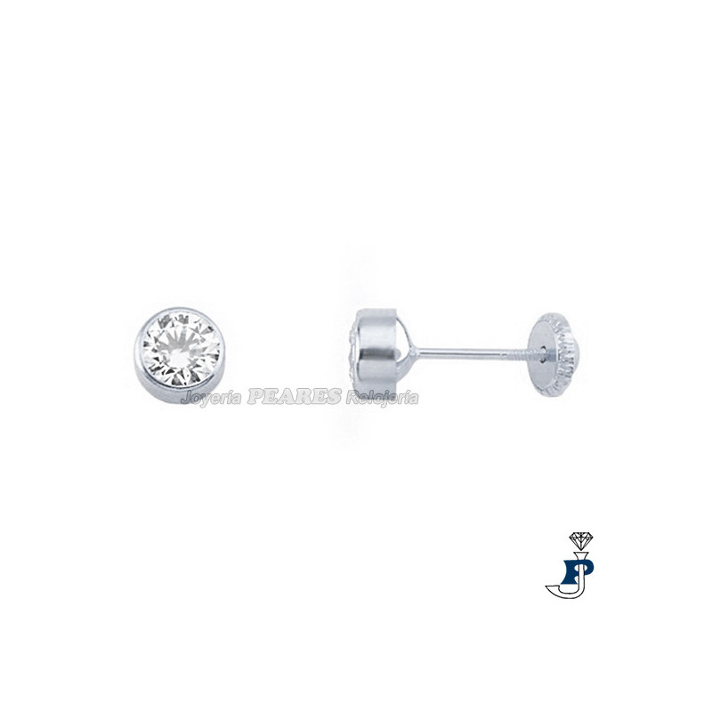 Pendientes en Oro Blanco de 1ª Ley. - 159.0202712