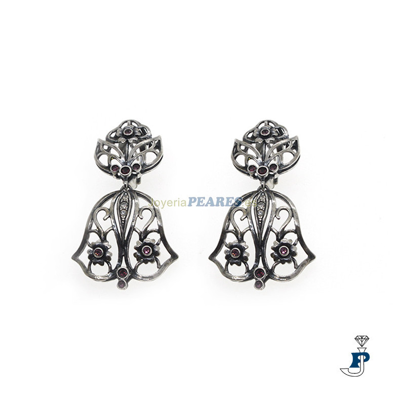 Pendientes Plata  1ª Ley ahumada. - ARRS-12-81