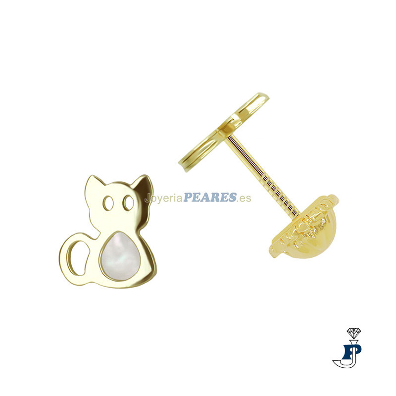 Pendientes para niña o bebé fabricados en Oro de 1ª Ley - 159.0202353