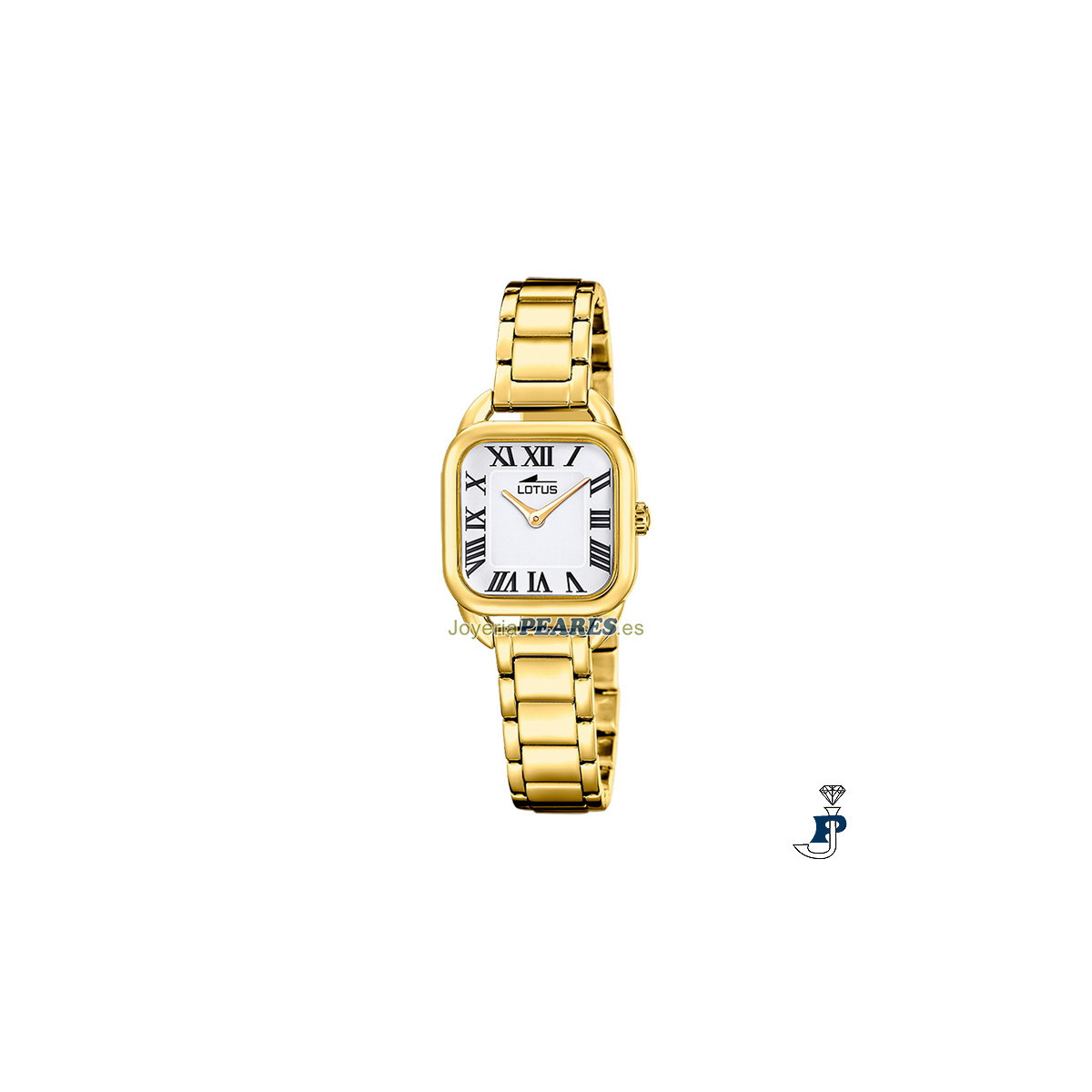 Pack Reloj LOTUS con pulsera de acero chapado en oro de REGALO - 19021/4